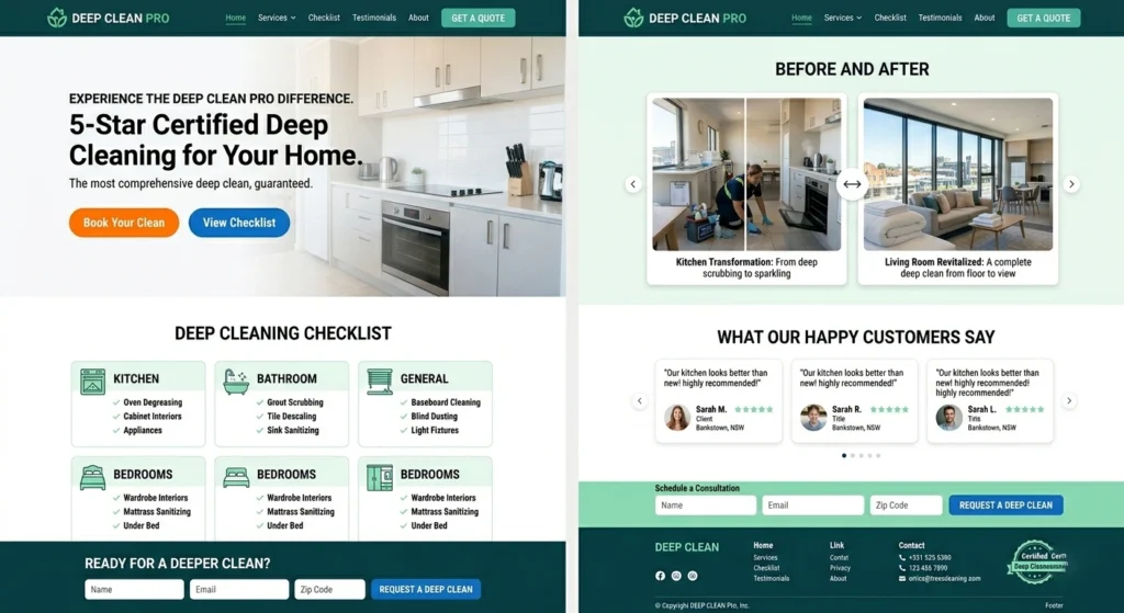 Deep Cleaning Bankstown premium positioning example The Moppsters