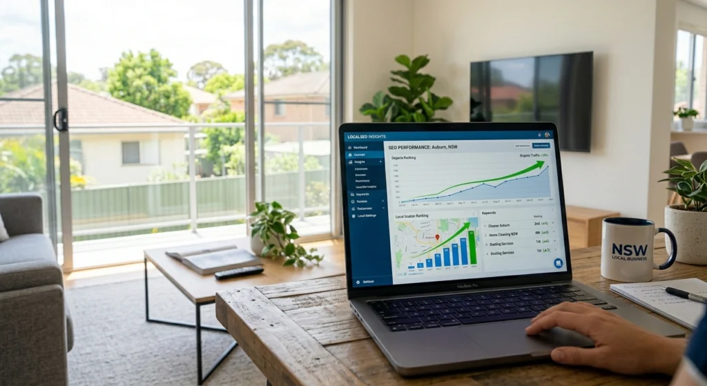 House Cleaning Auburn SEO improvements example The Moppsters