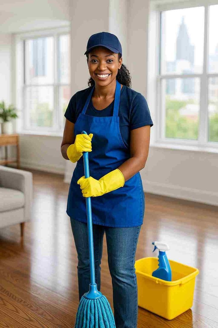 Commercial cleaning service in an Australian office — the type of business Moppsters serves