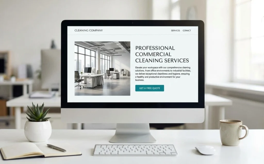 Office cleaning Penrith website positioning for premium rate clients The Moppsters