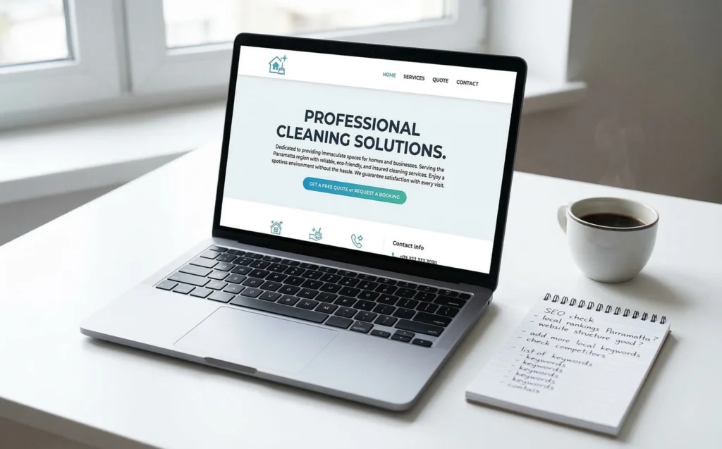 Airbnb cleaning Parramatta suburb page example The Moppsters