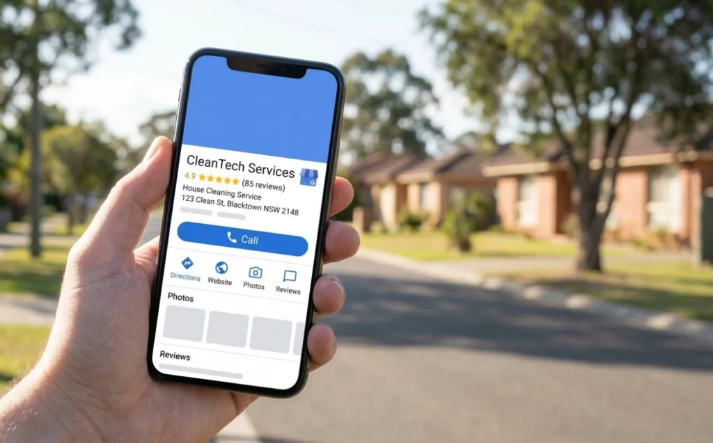 House cleaning Blacktown Google Business Profile setup guide The Moppsters