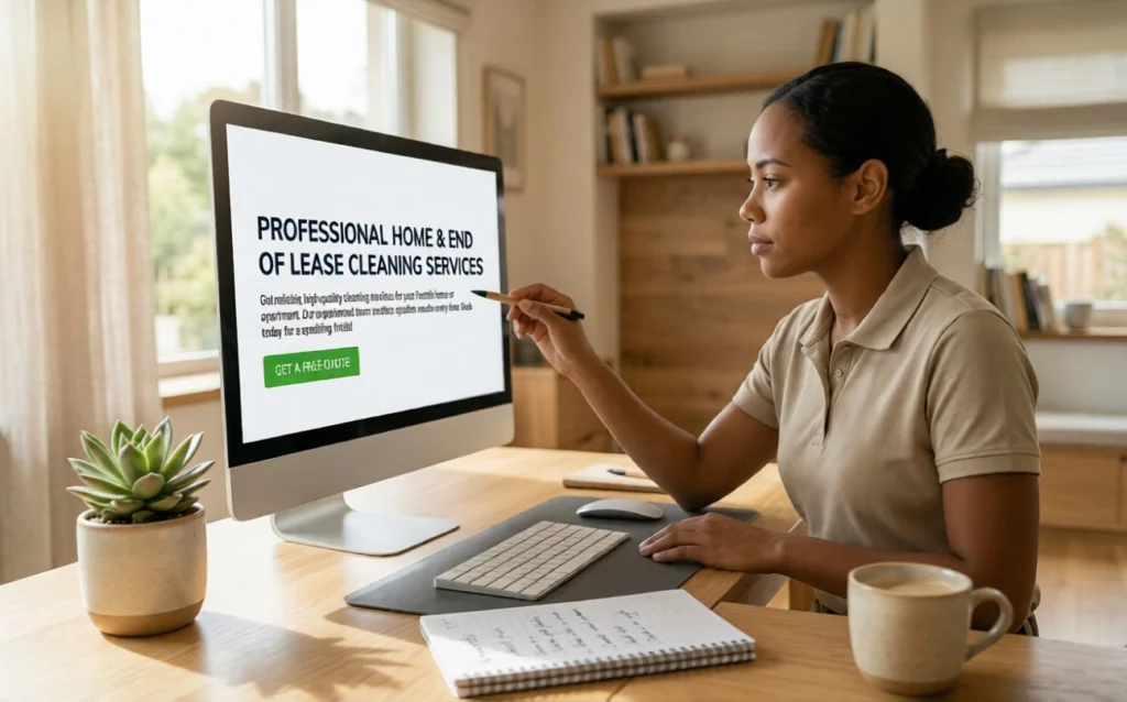 House cleaning Penrith website keyword placement guide The Moppsters