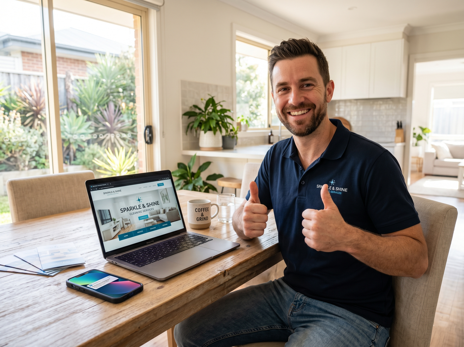 Cleaning business website launch and ongoing growth support
