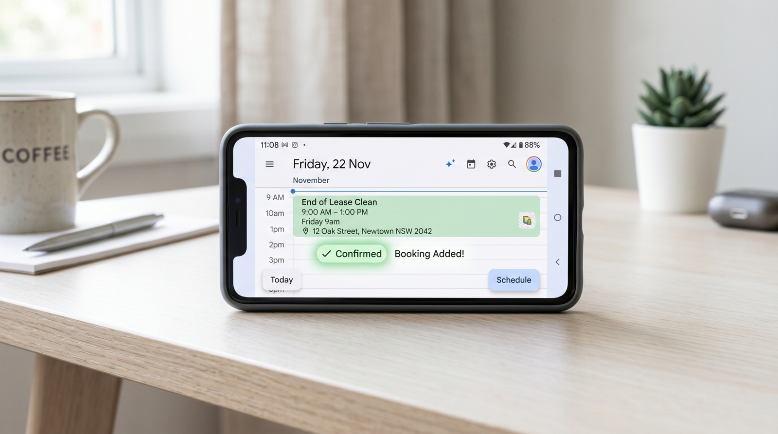 SMS and email follow-up for cleaning business leads