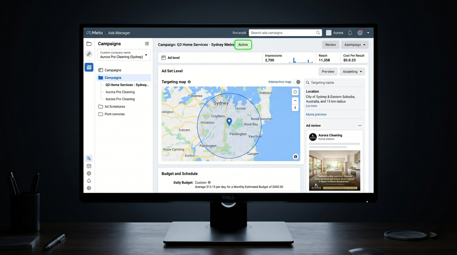 Facebook and Instagram Ads for cleaning businesses Australia