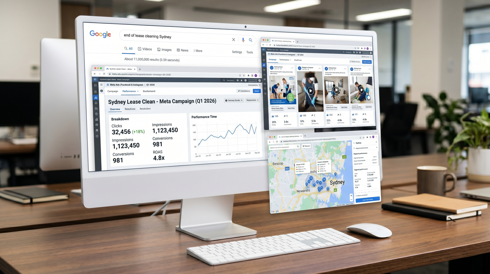 Google Search Ads management for cleaning companies Australia