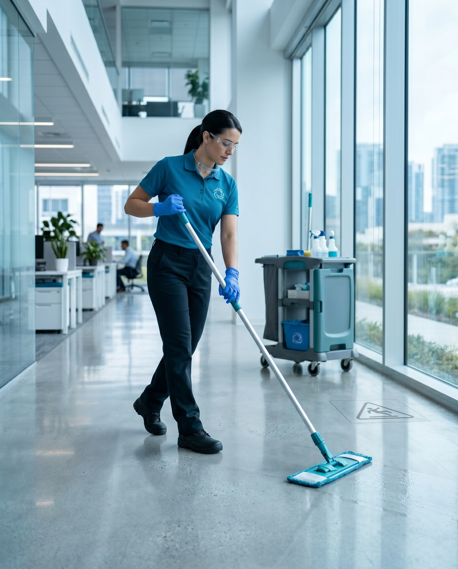 Residential cleaning team cleaning a home in Australia