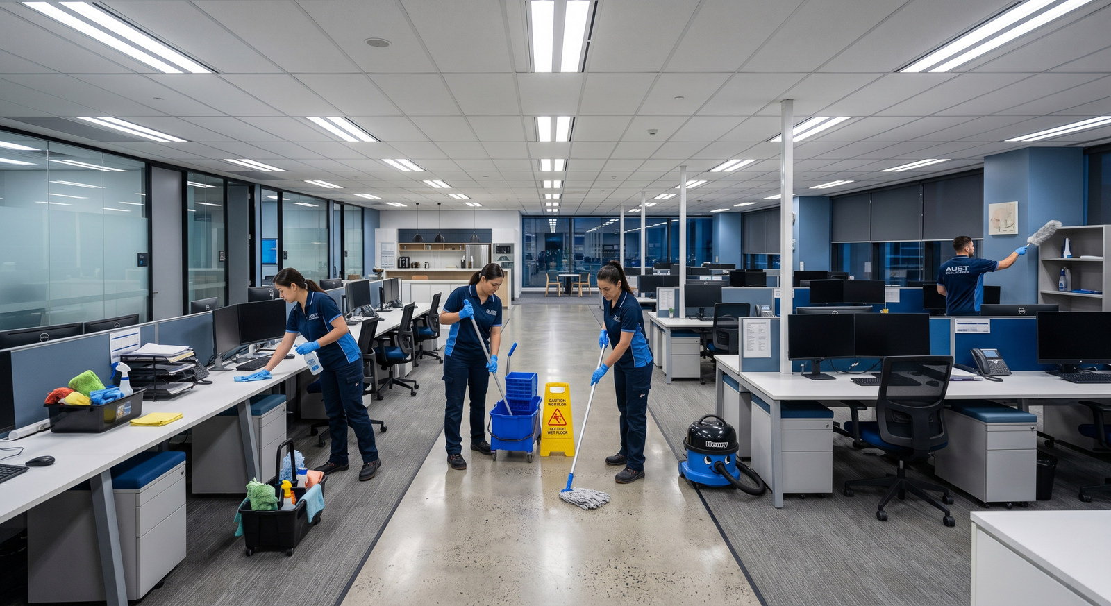 Commercial cleaning business found on Google Maps